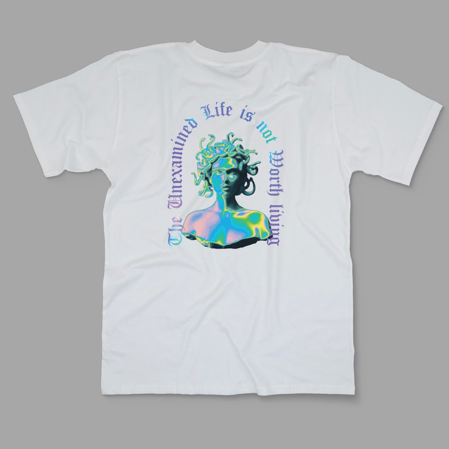 “The unexamined life is not worth living” Printed Regular Tee