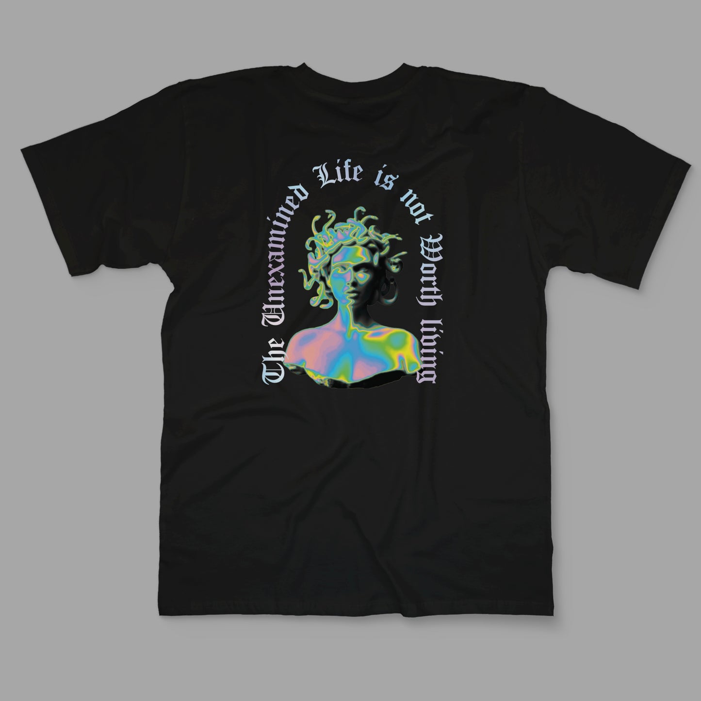 “The unexamined life is not worth living” Printed Regular Tee