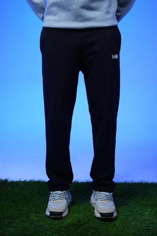 Unisex Plain Sweatpants Black